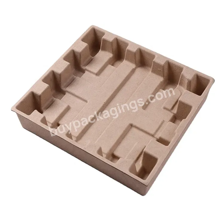 Customized Eco--friendly Molded Pulp Packaging Inner Tray Shipper Protector Tray Paper Pulp Tray For Electronics - Buy Pulp Cup Tray,Biodegradable Recycled Paper Pulp Tray,Electronics Protector Tray.