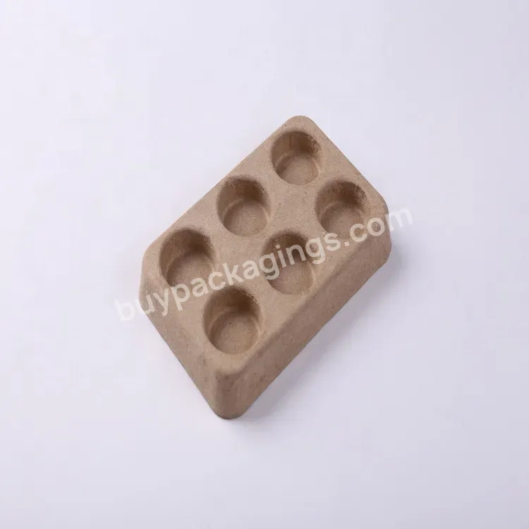 Customized Eco-friendly Recycled Paper Pulp For Bottle Tray - Buy Paper Pulp Tray,Bottle Tray,Molded Pulp Paper Tray.