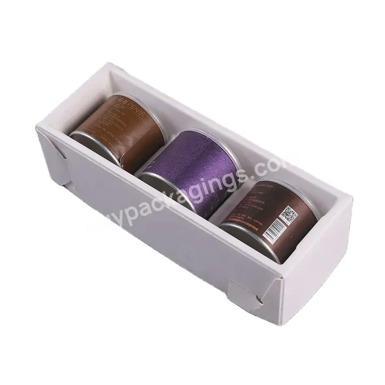 Customized Eco Molded Pulp Packaging Inner Pallet Beauty Essential Oil Canned Food