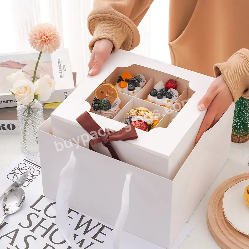 Customized Eco Recycle Gift Food Biscuit Pastry Packing Boxes With Window Sweet Cookie Packaging Paper Macaron Box - Buy Macarons Cookie Box,Carton Macarons Cookie Box With Custom Logo,Takeway Food Retail Pie Clear Cake Pastry Packaging Box Carton Ma