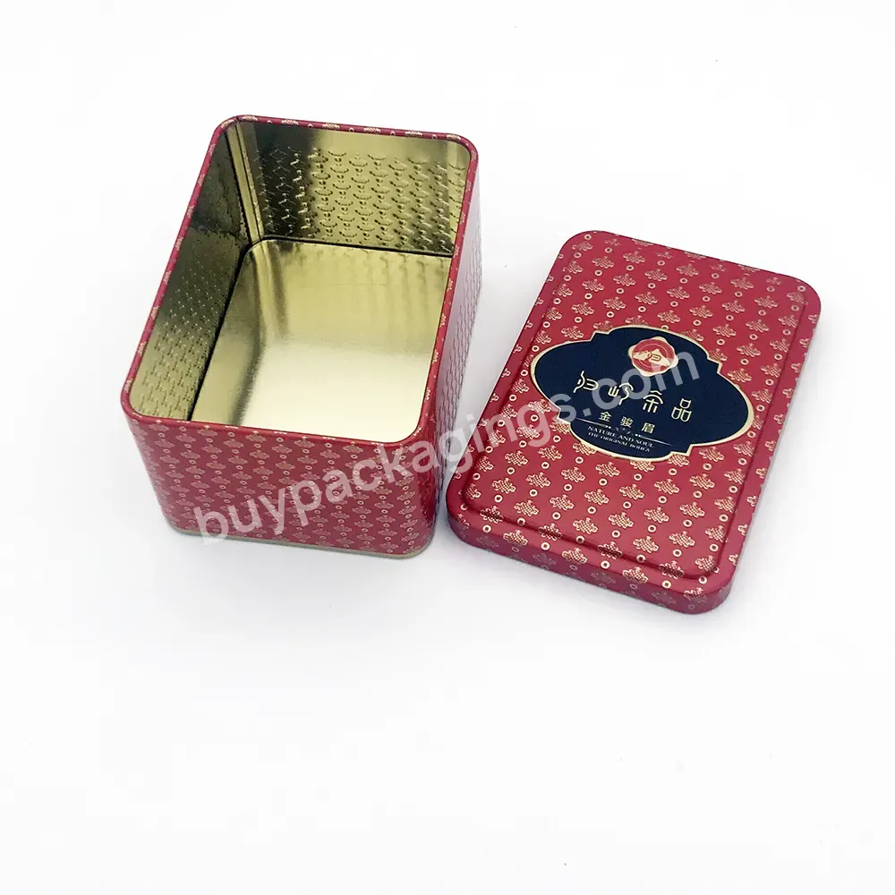 Customized Empty Embossing Rectangular 100g Tea Tin Box - Buy 100g Tea Tin Box,China Green Tea Tin Box,Rectangular Tea Tin Box.