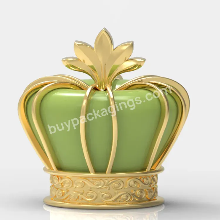 Customized Exquisite Gold Beautiful Pattern Perfume Bottle Zamac Crown Perfume Cap - Buy Perfume Fea 15 Cap,Custom Perfume Lid,Gold Perfume Cap.