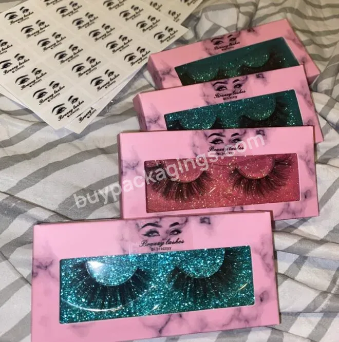 Customized Eyelash Box Transparent Sticker Pattern Is Clear,Easy To Paste,And Waterproof - Buy Waterproof Transparent Label,Eyelash Box Lip Color Tube Sticker,Custom Design.
