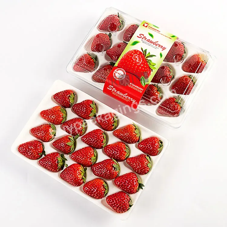 Customized Food Grade Disposable Plastic Plastic Pet Packaging Tray For Strawberry Containers With Lids - Buy Strawberry Fruit Tray,Plastic Strawberry Packaging,Strawberry Container With Lid.