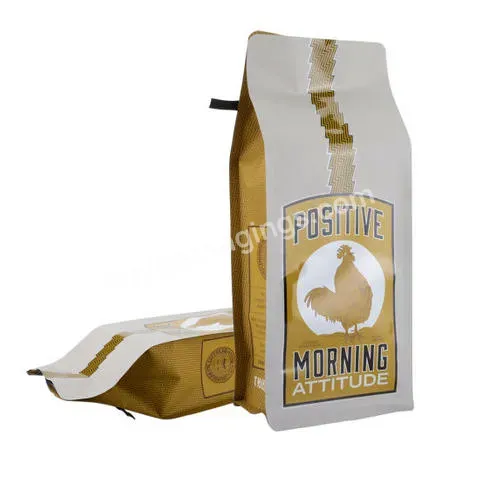 Customized Food Packaging Plastic Foil Laminated Tea Coffee Bags Flat Bottom Box Pouch Coffee Bag Tin Ties 1 Kg Coffee Bags - Buy 1 Kg Coffee Bags,Box Pouch Coffee Bag,Laminated Tea Coffee Bags.