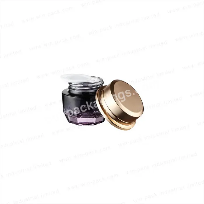 Customized Glass Cream Jar In Cosmetic Jars Round Shape Customized Color 50g Glass Packaging Container - Buy Glass Cream Jar In Cosmetic Jars 50g,Customized Color 50g Glass Container,Glass Jar Packaging.