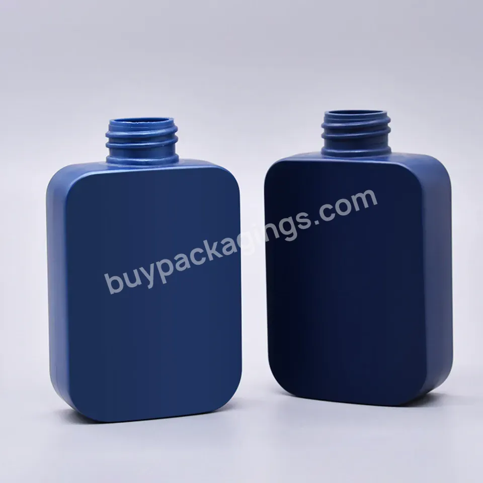 Customized Hdpe 150ml Blue Square Shampoo Conditioner Personal Care Shower Gel Lotion Pump Bottle