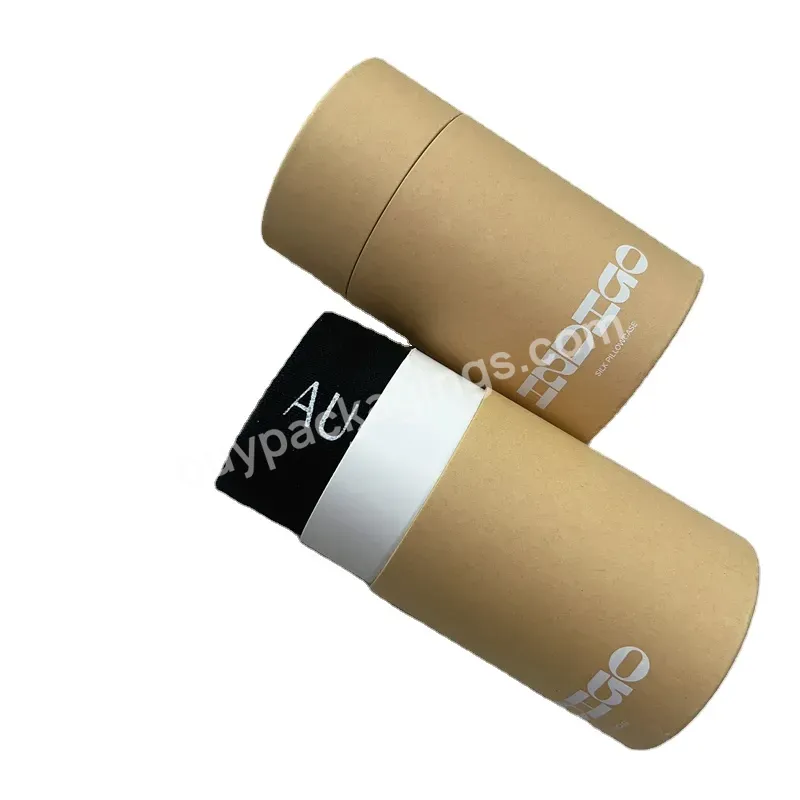 Customized Logo Printed Packaging Boxes For Small Business Brown Kraft Paper Thick Tube Packaging For Candle - Buy Cardboard Cylinder Paper Candle Tube Packaging,Cardboard Cylinder Container For Tea Round Box Packaging,Kraft Paper Cardboard Tube Pack
