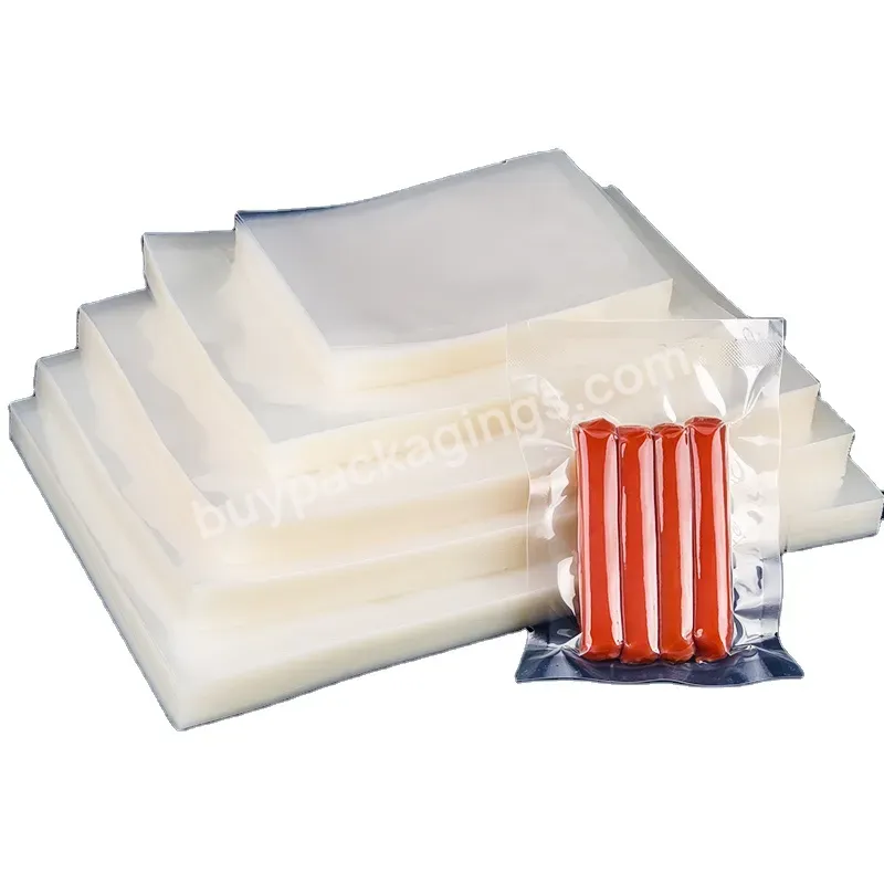 Customized Logo Transparent Plastic Food Vacuum Bag Can Be Used For Packaging Fresh Meat - Buy Packaging Bag Can Be Used For Low Temperature Refrigeration,Vacuum Sealing Bag,Reusable Food Vacuum Bag.