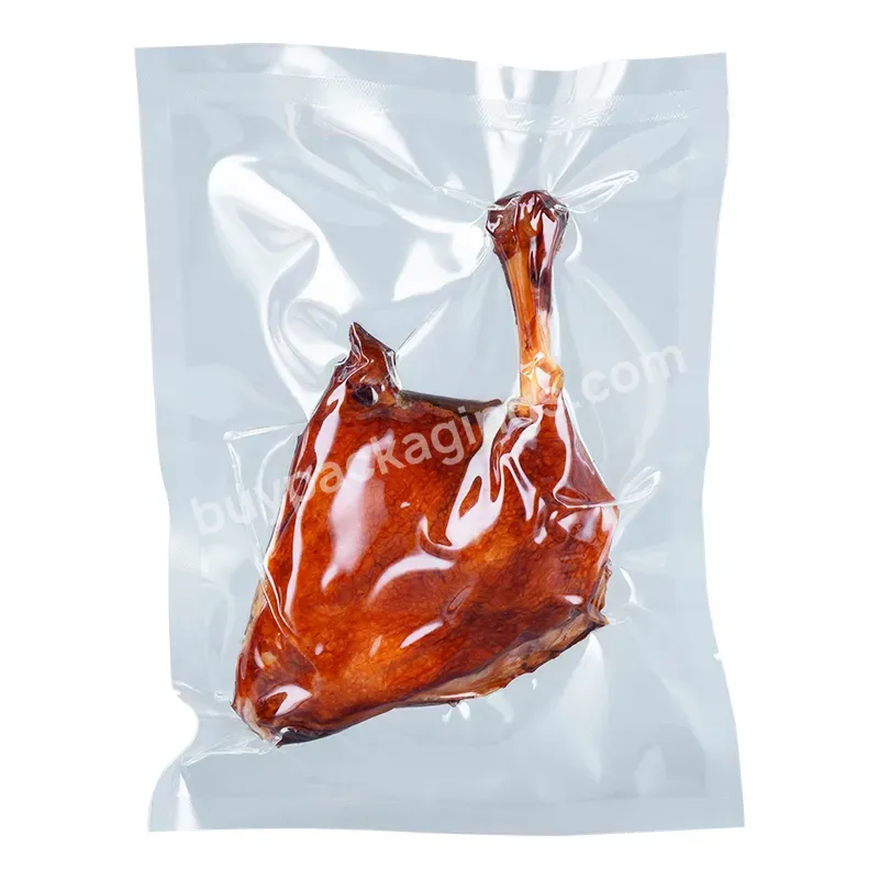 Customized Logo Transparent Plastic Food Vacuum Bag Can Be Used For Packaging Fresh Meat - Buy Packaging Bag Can Be Used For Low Temperature Refrigeration,Vacuum Sealing Bag,Reusable Food Vacuum Bag.