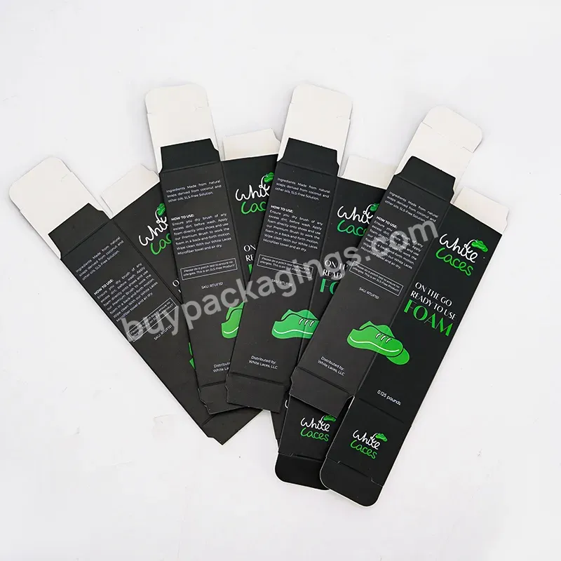 Customized Logo Waterproof Black Personal Brand Shoelace Box Color Printing High-quality Product Packaging Paper Box - Buy Customized Logo Printing High-quality Waterproof Black Personal Brand Shoelace Box,Customized Printing Shoelace Box For Persona