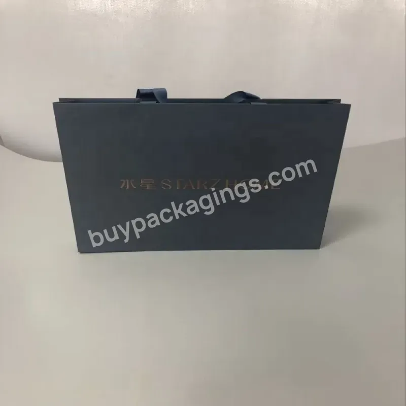Customized Luxury Custom Logo Paper Tote Shopping Bags Gift Packaging With Ribbon Handle - Buy Paper Bags For Home Textiles Package,Paper Tote Shopping Bags,Shopping Bags Gift Packaging With Ribbon Handle.
