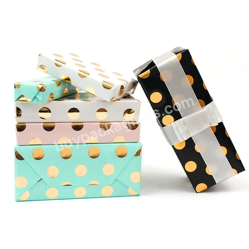 Customized Luxury Gift Wrapping Paper With Hot Stamping Polka Dot Pattern Printed - Buy Customized Luxury Gift Wrapping Paper,Gift Wrapping Paper,Hot Stamping Polka Dot Pattern Printed.