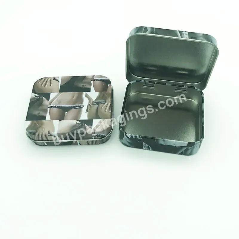 Customized Metal Condom Box - Buy Oem Custom Printing Rectangular Metal Condom Packing Box With Hinged Lid,Metal Condom Box,Metal Box.