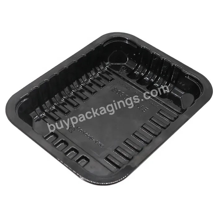 Customized Microwave Black Pp Disposable Take Out Container Food Storage Container Tray For Restaurant