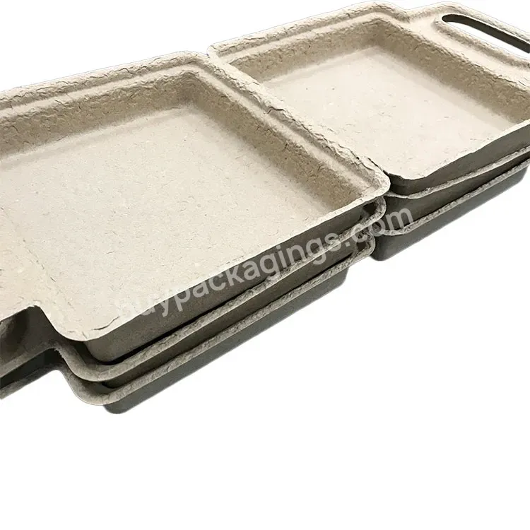 Customized Natural Brown Pulp Insert Tray Sugarcane Pulp Packaging Inner Tray For Wine Bottle - Buy Inner Tray For Wine Bottle,Sugarcane Pulp Tray,Packaging Inner Tray For Wine Bottle.