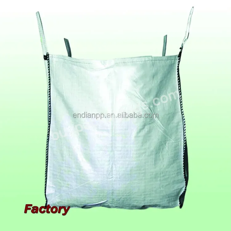 Customized Package Pp 1 Ton Super Sacks Jumbo Fibc Big Bag For Grain Storage 1000 Kg