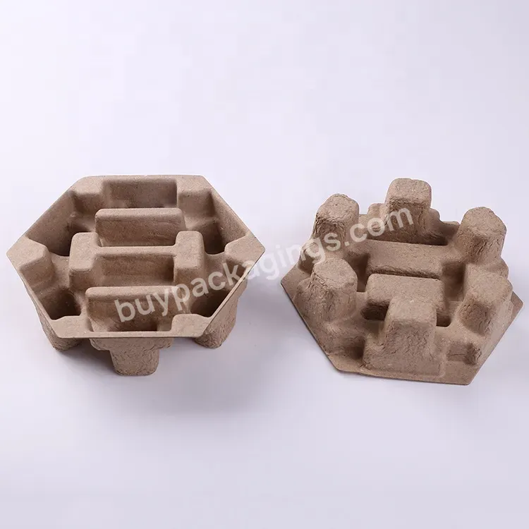 Customized Paper Pulp Inserts Molded Pulp Paper Packaging Tray Biodegradable Recycled Paper Pulp Moulded Insert