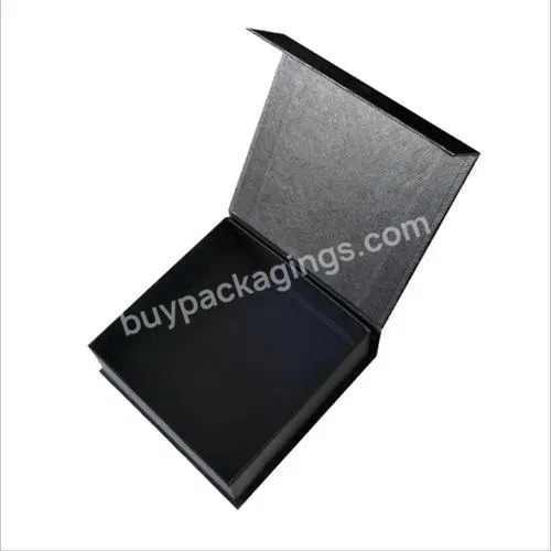 Customized Paper Rigid Black Cardboard Gift Box Packaging - Buy Customized Box Gift Packaging,Black Magentic Box,Book Shape Box.