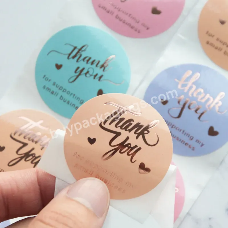 Customized Personality Logo Paper Packaging Labels 1.5 Inch Thank You Stickers For Supporting Small Business - Buy Customized Stickers,Packaging Labels,Thank You Stickers For Supporting Small Business.