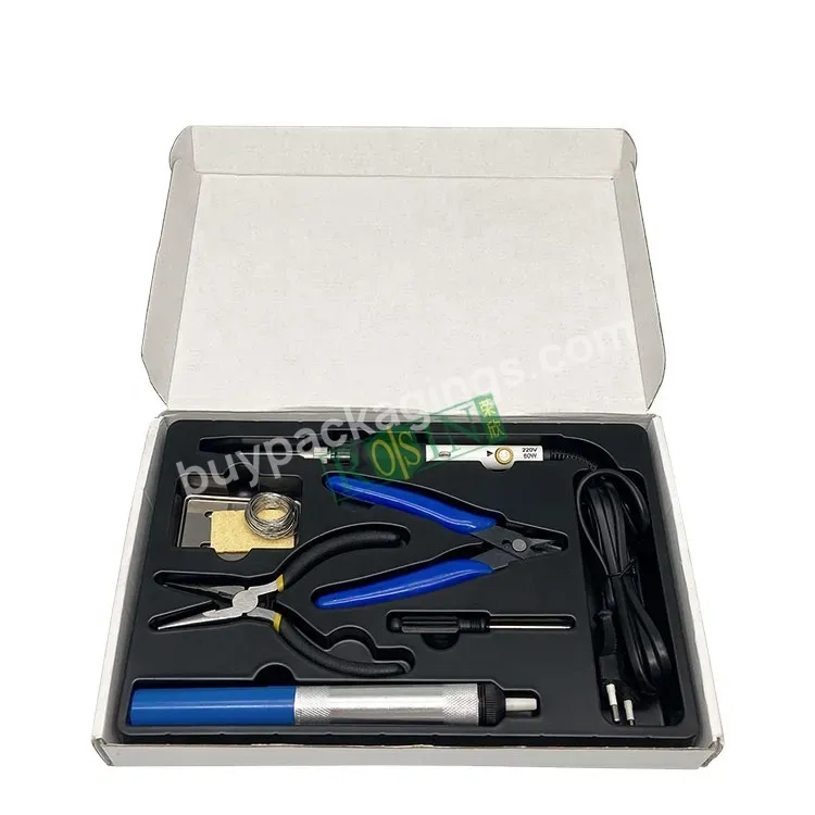 Customized Plastic Black Pp Recycling Handmade Pliers Set With Inner Packaging Tray And Electronic Components Paper Box - Buy Plastic Black Pp Tray For Handmade Pliers,Customized Pp Inner Packaging Tray,Electronic Components Paper Box.
