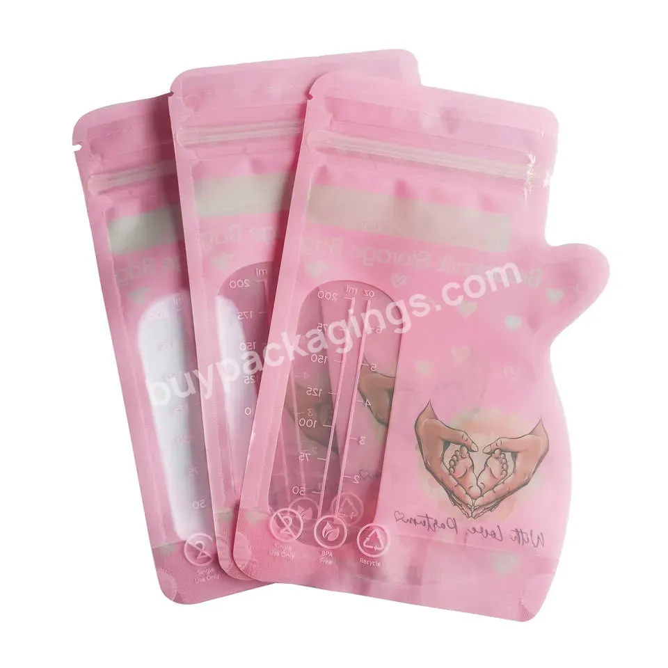 Customized Portable Breast Milk Storage Bag Without Bpa Large Capacity Baby Breast Milk Disposable Storage Bag - Buy Breast Milk Storage Bag,Infant Care Breast Milk Storage Bag,Breast Milk Collector.