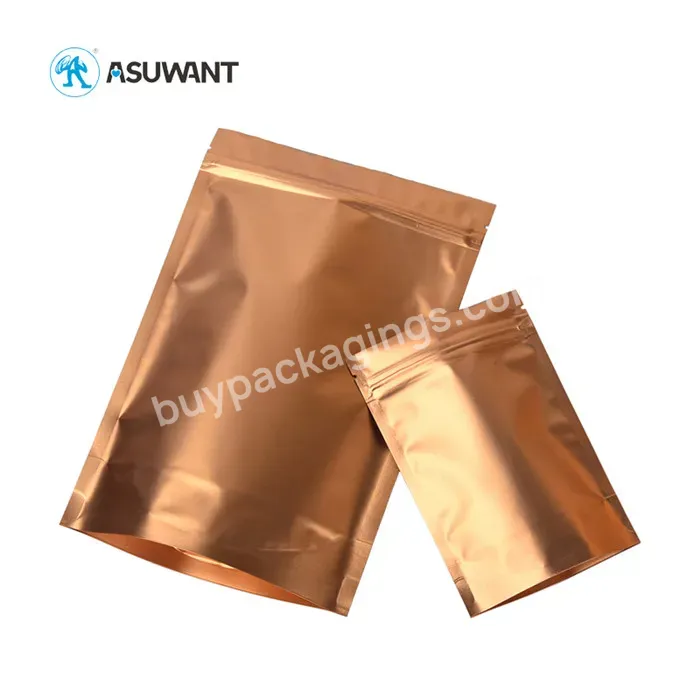 Customized Printed Colored Metallic Heat Sealing Plastic Mylar Aluminum Foil Gold Zip Lock Bag Mylar Bags Gold 160mm X 110mm - Buy Gold Foil Zip Lock Bag,Custom Labels Printing Biodegradable 3.5g Zipper Smell Proof Mylar Stand Up Packaging Bags For M