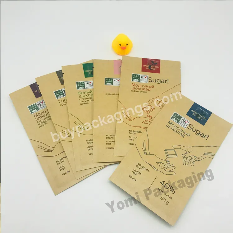 Customized Printed Kraft Paper Three Side Sealed Sachet Biodegradable Cleaning Tablet Packaging Bag - Buy Kraft Paper Three Side Sealed,Three Side Sealed Sachet Biodegradable Cleaning Tablet Packaging Bag,Kraft Paper Three Side Sealed Sachet Biodegra