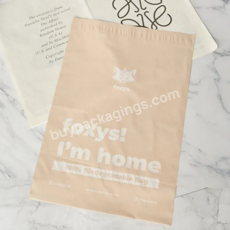 Customized Printed Logo Nude Packaging Courier Shipping Plastic Mailer Envelope Postage Bag Postal