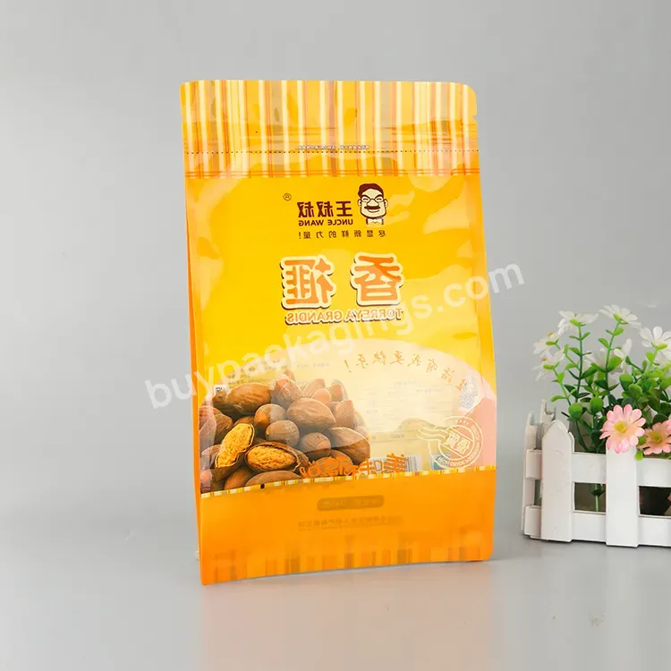 Customized Printed Matte Plastic Nuts Snack Biscuit Chips Cookie Pouch With Window - Buy Nut Smell Proof Packaging Bag,Plastic Transparent Window Food Packaging Bag,Plastic Sea Salt Packaging Pouch Bag.