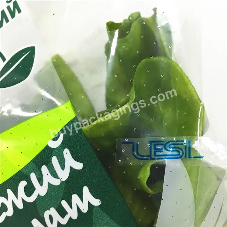 Customized Printed Plastic Micro Perforated Vegetable Packing Bag With Logo - Buy Perforated Bag For Vegetable Packaging,Fruit Packaging Perforated Bag,Micro Perforated Bag.