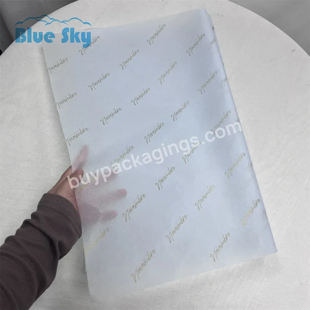 Customized Printing Design Tissue Wrapping Whiter Paper With Company Logo For Packaging - Buy Logo Printed Packaging Paper,Tissue Paper,Tissue Wrapping.