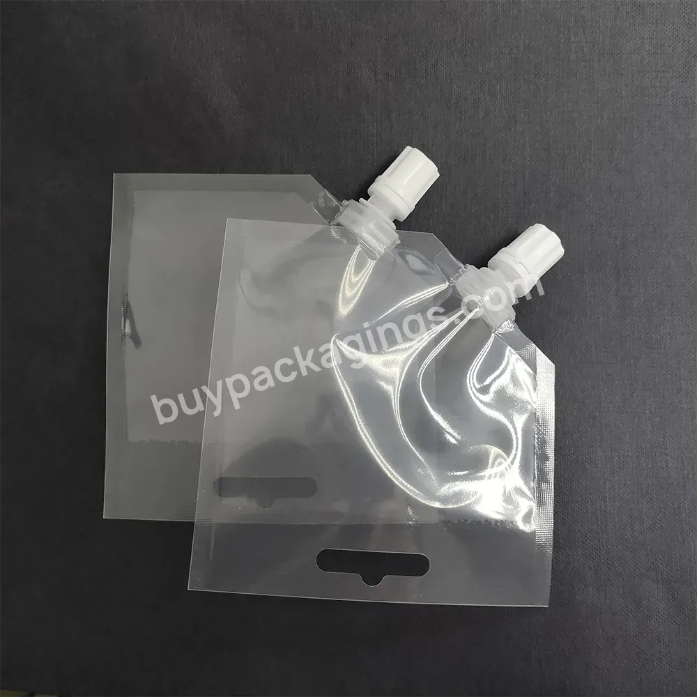 Customized Printing Food Packaging Nozzle Bag Reusable Plastic Transparent Stand Up Spout Pouch For Juice Drink Milk Coffee - Buy Food Packaging Nozzle Bag,Stand Up Spout Pouch,Plastic Transparent Spout Pouch.