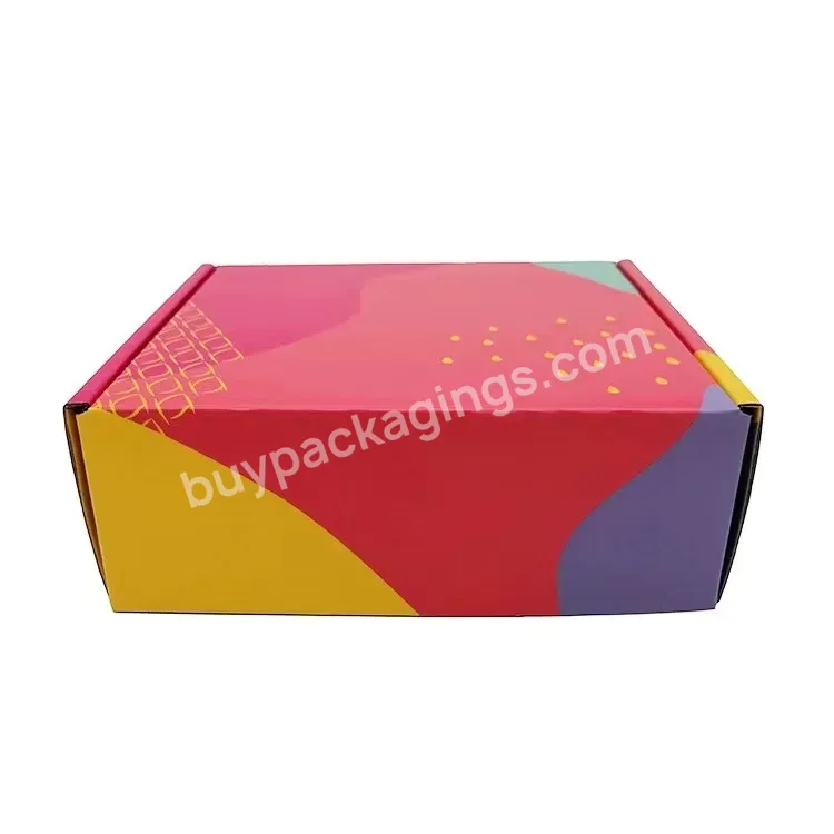 Customized Printing Logo Eco Friendly Brown Kraft Box Packaging E Flute Corrugated Cardboard Mailing Box Manufacturers
