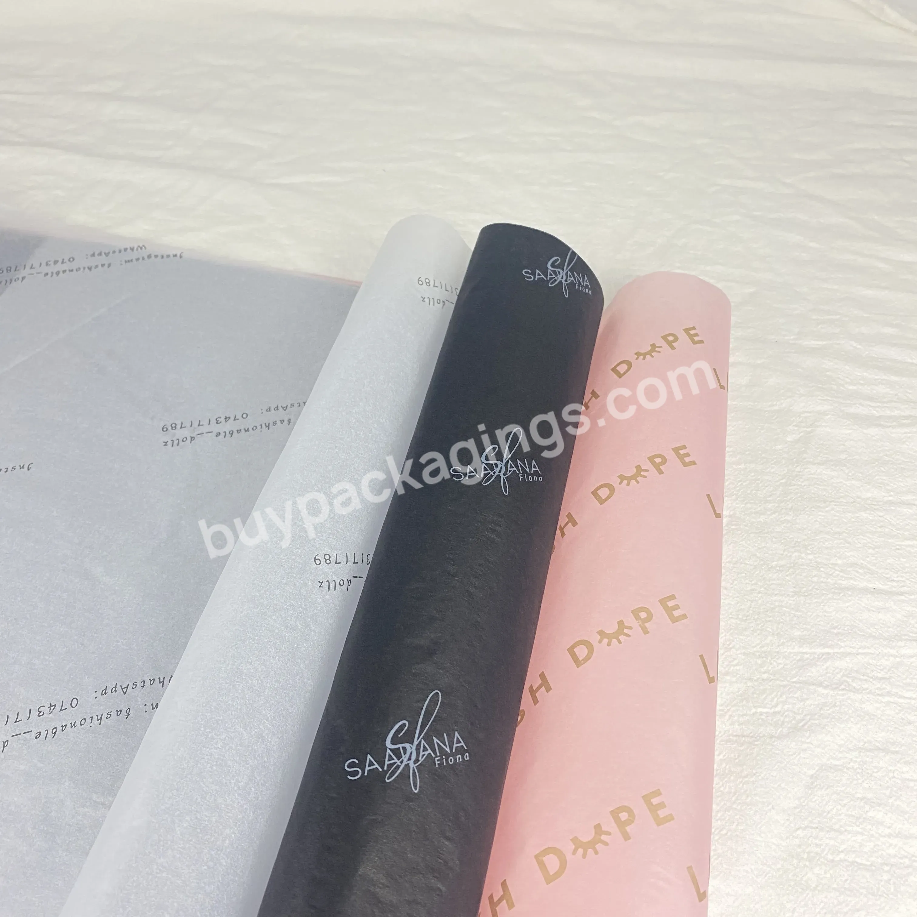Customized Printing Logo Size Color Beautiful Wrapping Tissue Paper Protect Gifts And Flower And So On Package Retouch Goods - Buy Packaging Tissue Paper,Minimum Order Quantity Is 50 Pieces,Customized Logo And Size.