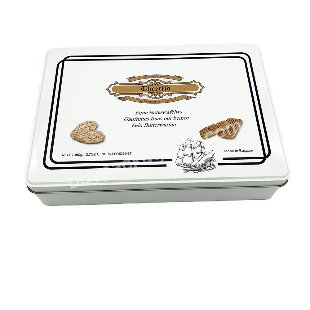 Customized Printing Rectangle Food Grade Gift Tin Box For Cookie - Buy Gift Tin Box For Cookie,Cookie Tin Box For Wedding,Food Storage Tin Boxes.