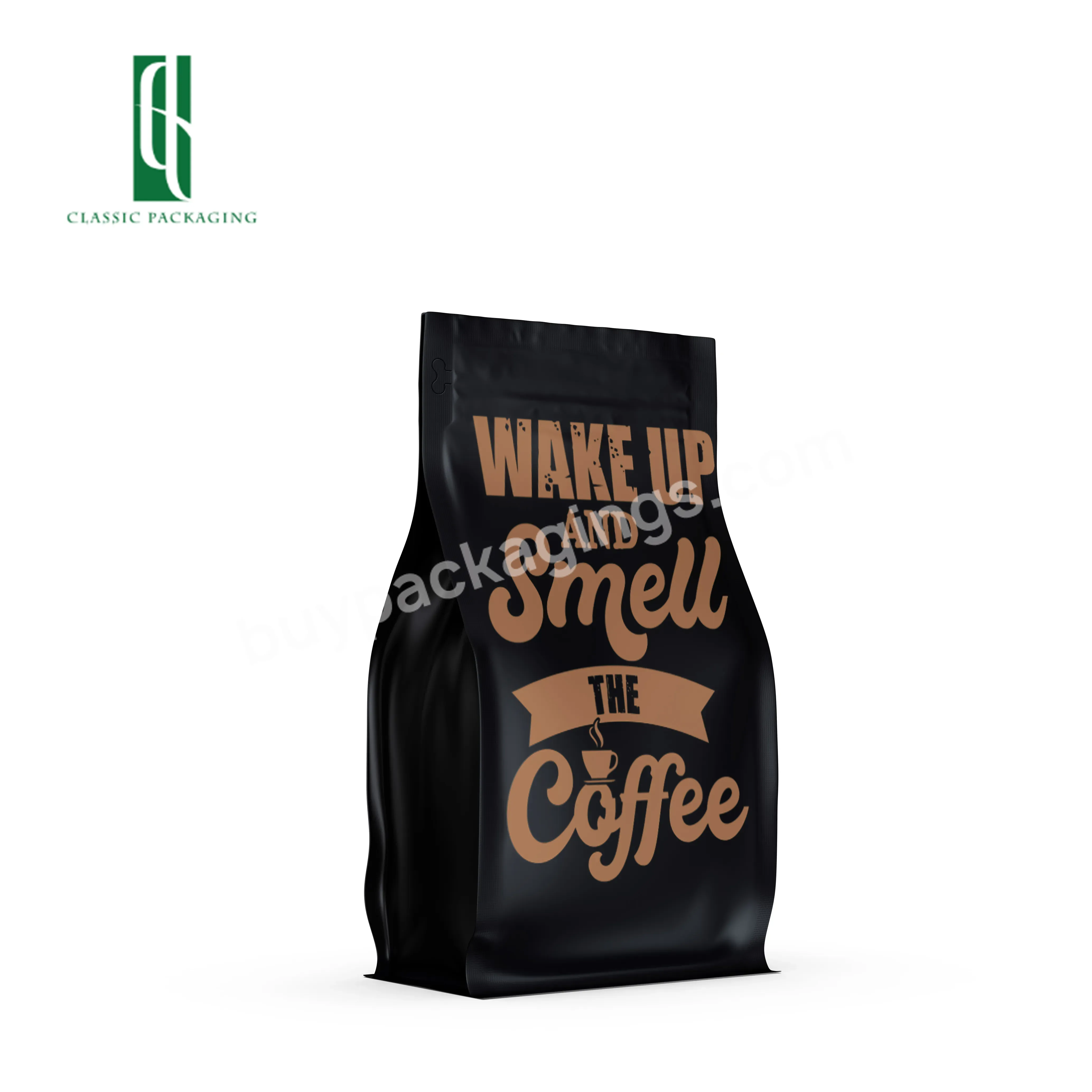 Customized Ready Printed Coffee Bag Food Packaging Pouch Coffee Bag Zip Lock Flat Bottom Plastic Laminated Coffee Bag 1 Kg - Buy Coffee Bag 1 Kg,Coffee Bag Zip Lock,Ready Printed Coffee Bag.