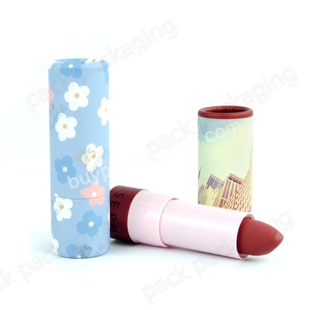 Customized Round Paper Tubes Delicate Lipstick Paper Tube for Cosmetic