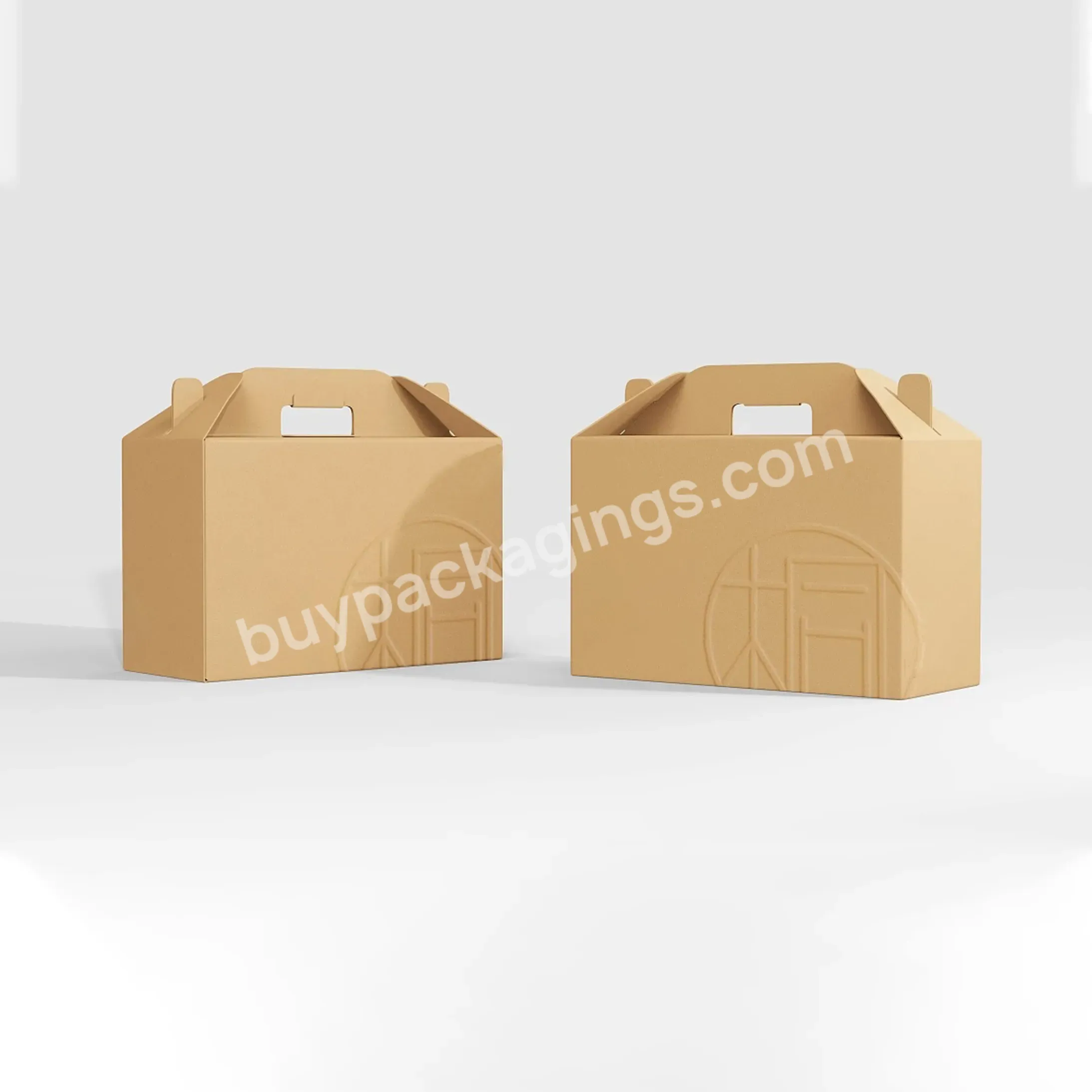 Customized Size Hang Out Food Cake Desert Packaging Handle Corrugated Paper Box With Custom Logo Printing - Buy Stock Handle Packaging Box For Moon Cake Desert,Custom Food Cake Packaging Box With Handle,Handle Packaging Box With Logo Printed.
