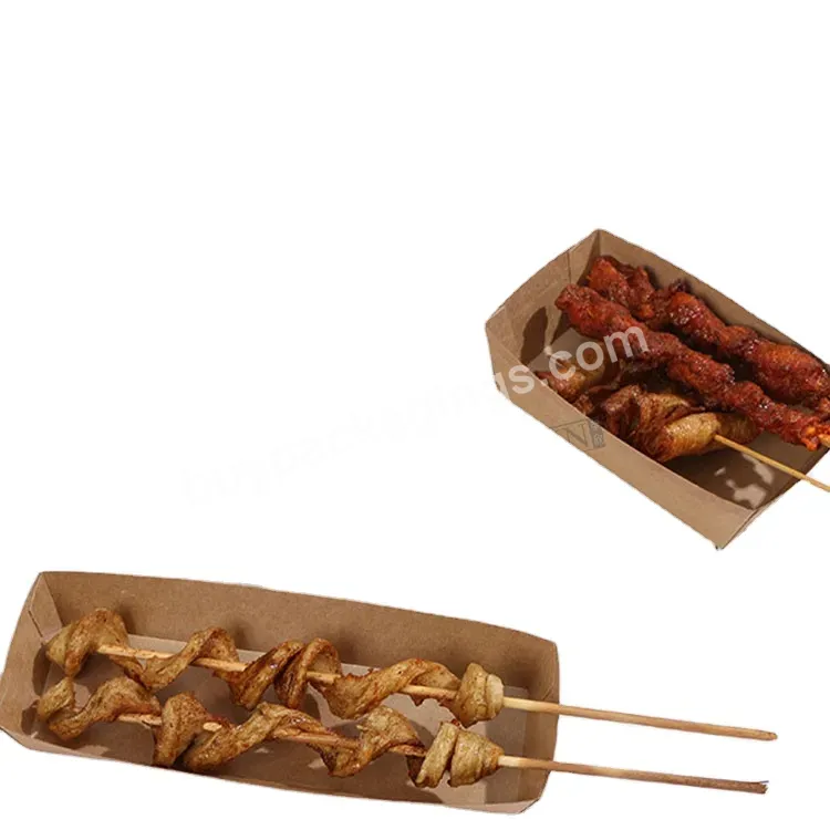 Customized Size Paper Tray Liners Disposable Brown Kraft Paper Folding Food Tray Takeaway Container For Hot Dog Burger Fries - Buy Food Packaging Paper Tray Disposable,Takeaway Food Grade Kraft Paper Container Tray,Paper Food Tray For Hot Dog Burger