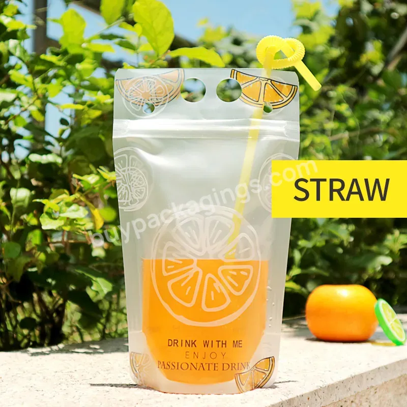 Customized Standing Juice Drink Pouch Gravure Printing Plastic Beverage Packaging Bag With Straw - Buy Accept Logo Print Beverage Packaging Sack Bags Drink Pouch With Straw,Drink Pouches With Straw Packaging Plastic Ziplock Pouch Bag Water Drink Bag,