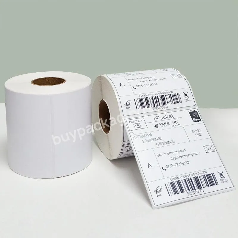 Customized Thermal Label Sticker Paper Synthetic Packaging Label 60*30mm Continuous Length Paper Tape Shipping Label
