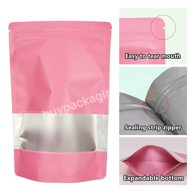 Customized Thick Colored Aluminum Foil Zipper Packaging Bag Waterproof And Moisture-proof Sealed Bag - Buy Supermarket Display Snacks Window Packaging Plastic Bags,Reusable Vertical Zipper Bags For Coffee Beans And Tea,Food Plastic Bags For Gift Pack