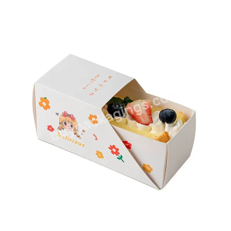 Customized Triangle Wrap Sandwich Box With Printing - Buy Kraft Sandwich Box,Disposable Sandwich Box,Long Sandwich Box.