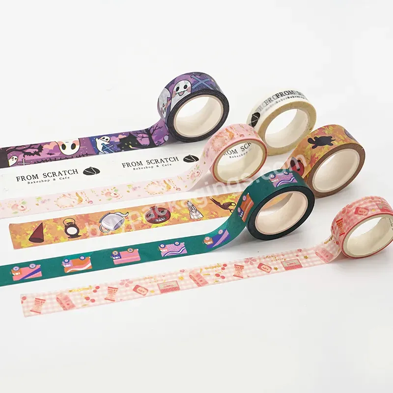 Customized Various Styles,Double-sided Seal Printing Logo Pattern Washi Tape,Easy To Open The Package,Beautiful Decorations - Buy Custom Wash Tape Width 8-80 Mm Length 1-5m,All Styles Can Be Printed,Buy The Decorative Notebook Wash Tape That Children