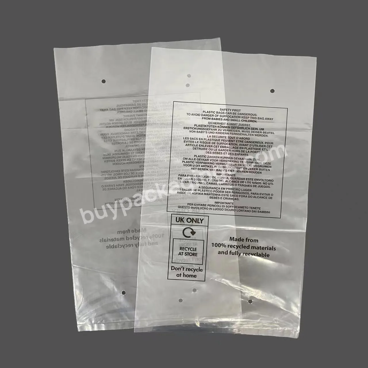 Customized Wholesale Beautifully Recycled LDPE Fashion Plastic Wig Bags Hair Packaging