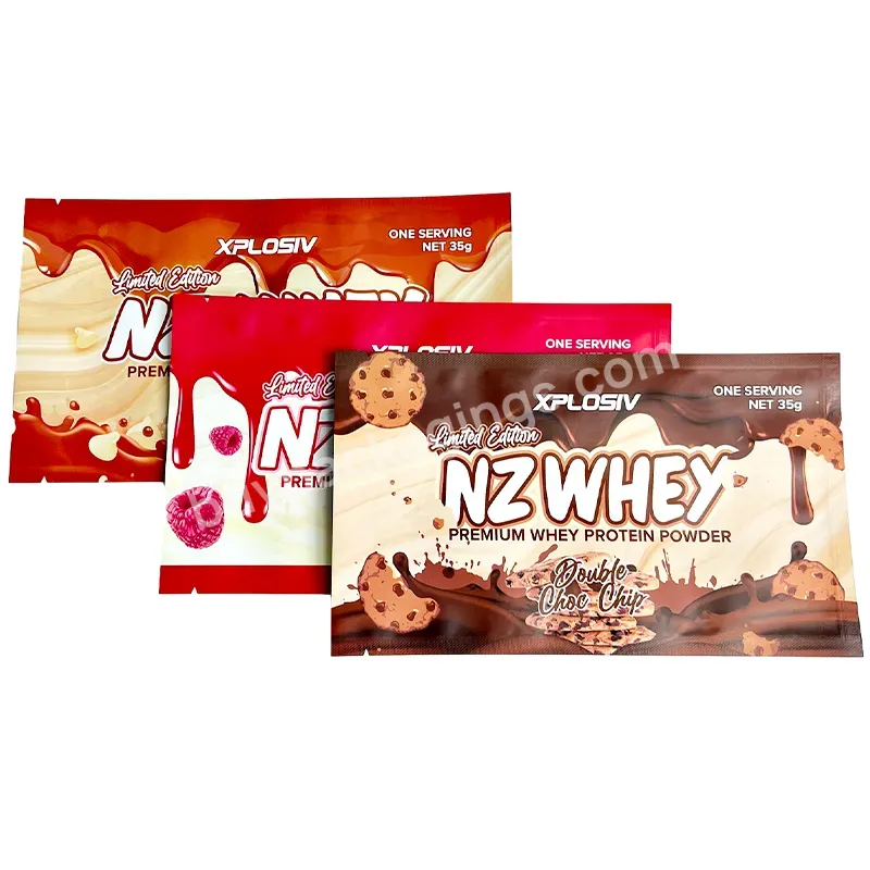 Customizesd Middle Sealed Bag Energy Granola Mushroom Chocolate Whey Protein Powder Bar Three Side Seal Flat Packaging Pouch - Buy Whey Protein Powder Bar Flat Pouch,Mushroom Chocolate Three Side Seal Flat Pouch,Energy Bar Packaging Pouch.