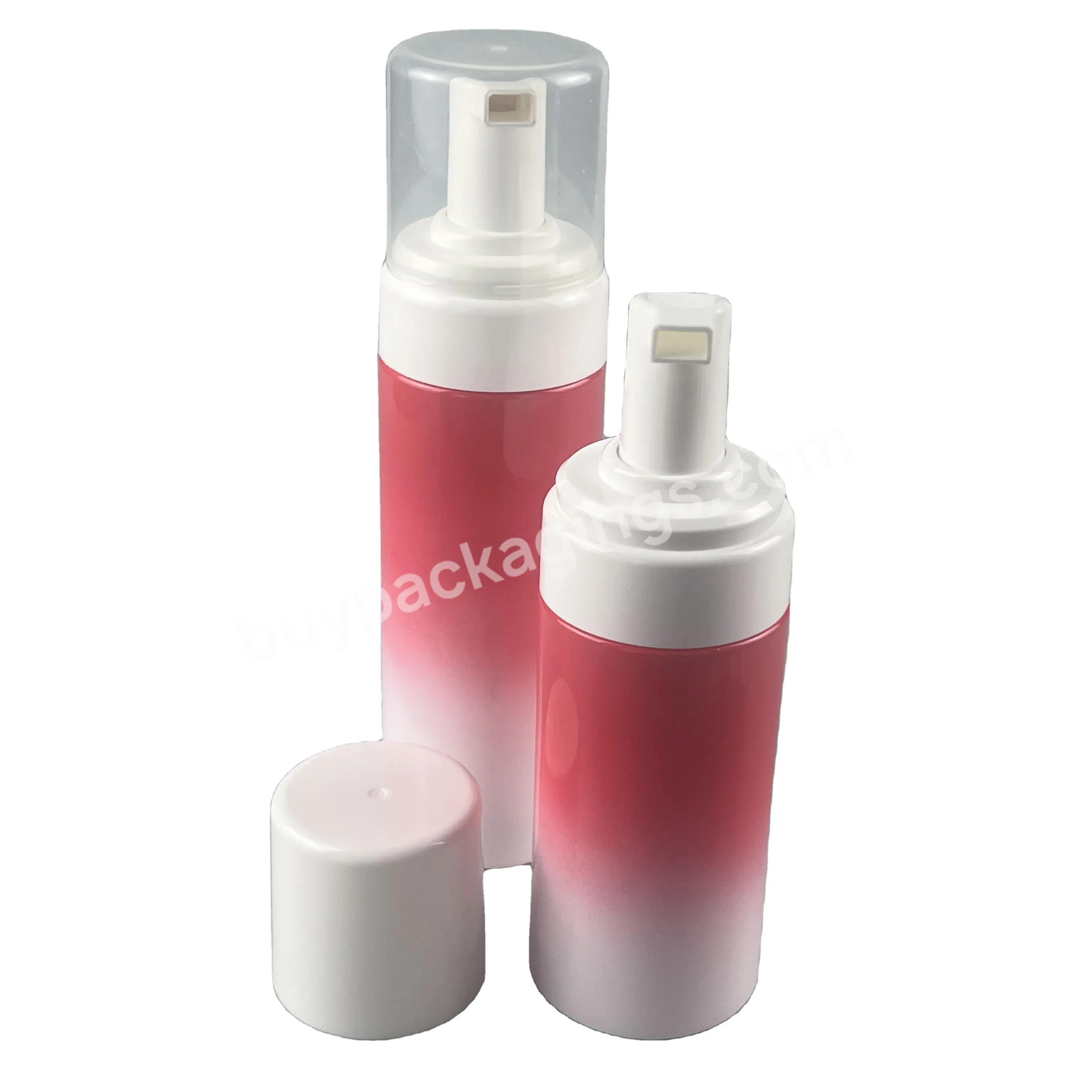 Cylinder Plastic Pet Liquid Soap Face Cleanser Foam Bottle With Foam Pump For Shampoo Body Wash Gel - Buy Soap Foam Pump Bottle,Face Cleanser Foam Bottle,Cylinder Plastic Pet.