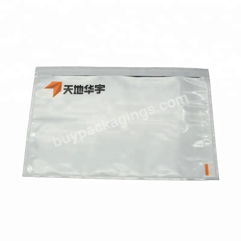 Dhl Plastic Clear Self-adhesive Shipping Label Pouch For C4 C5 - Buy Clear Self-adhesive Shipping Label Pouch,Dhl Self-adhesive Shipping Label Pouch,Self-adhesive Shipping Label Pouch For C5.