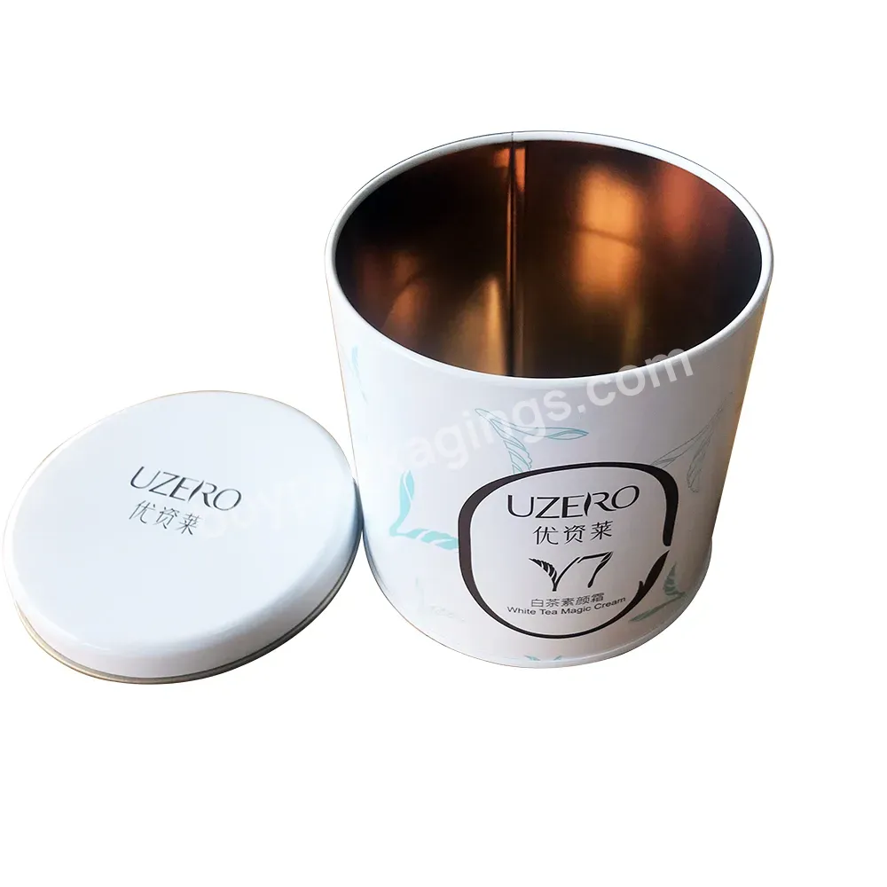 Dia100mm Empty Customized Printing Round Tin Can Cosmetic Packaging - Buy Tin Can Cosmetic Packaging,Cosmetic Tin Can,Tin Can Cosmetic.